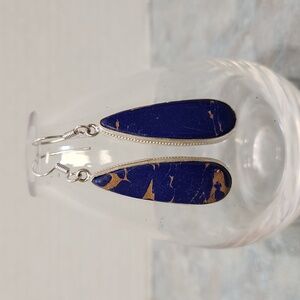Lapiz lazuli earrings 925 silver